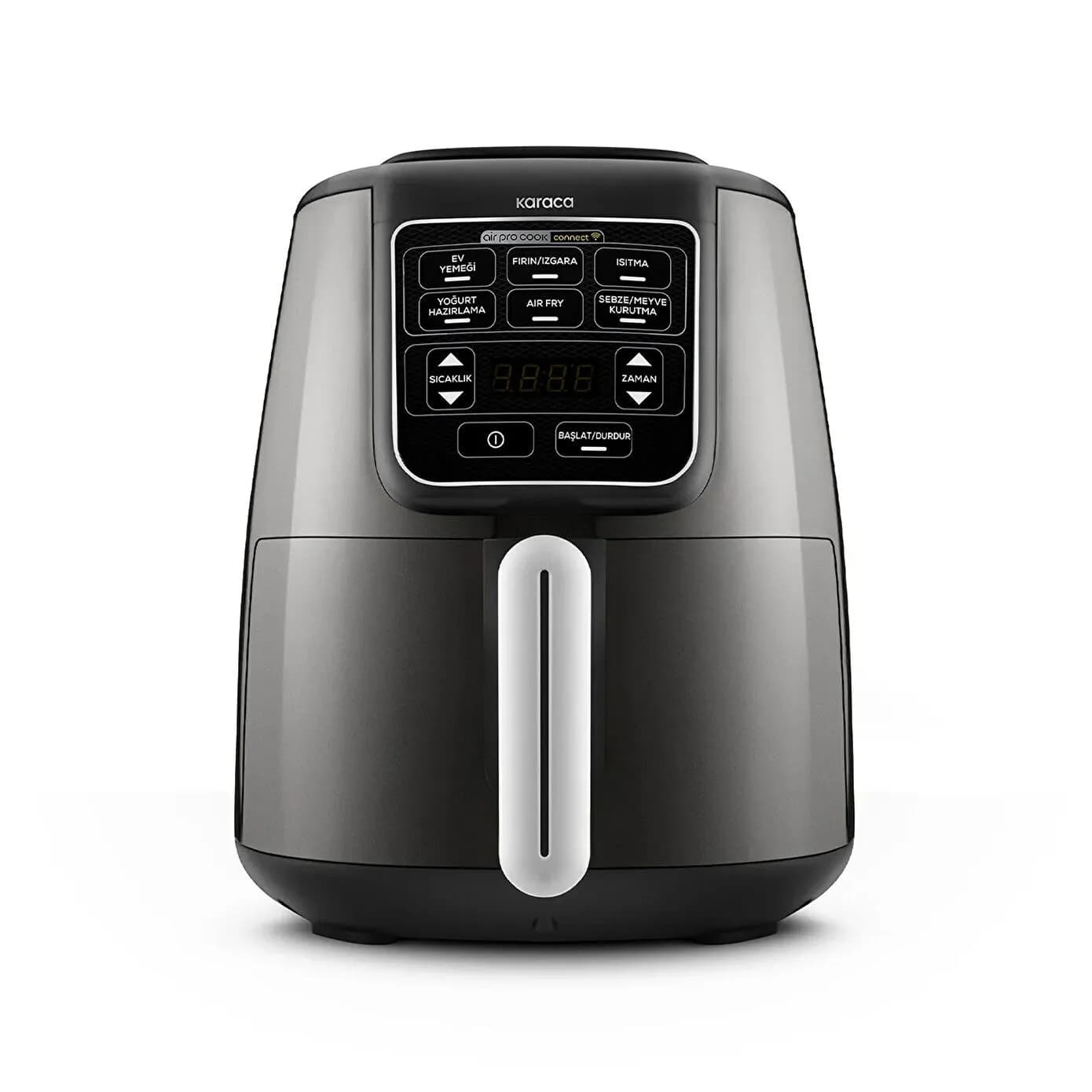 Karaca Connect Air Pro Cook XL 2 in 1 Uzaktan Erişimli Airfryer Shadow Grey 4L