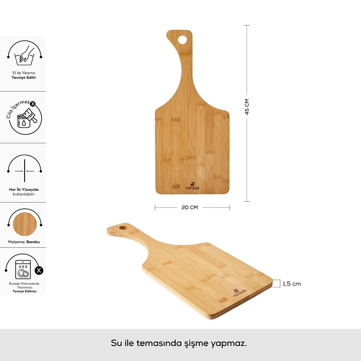Karaca Puzzle Twig Bambu Kesme Tahtası