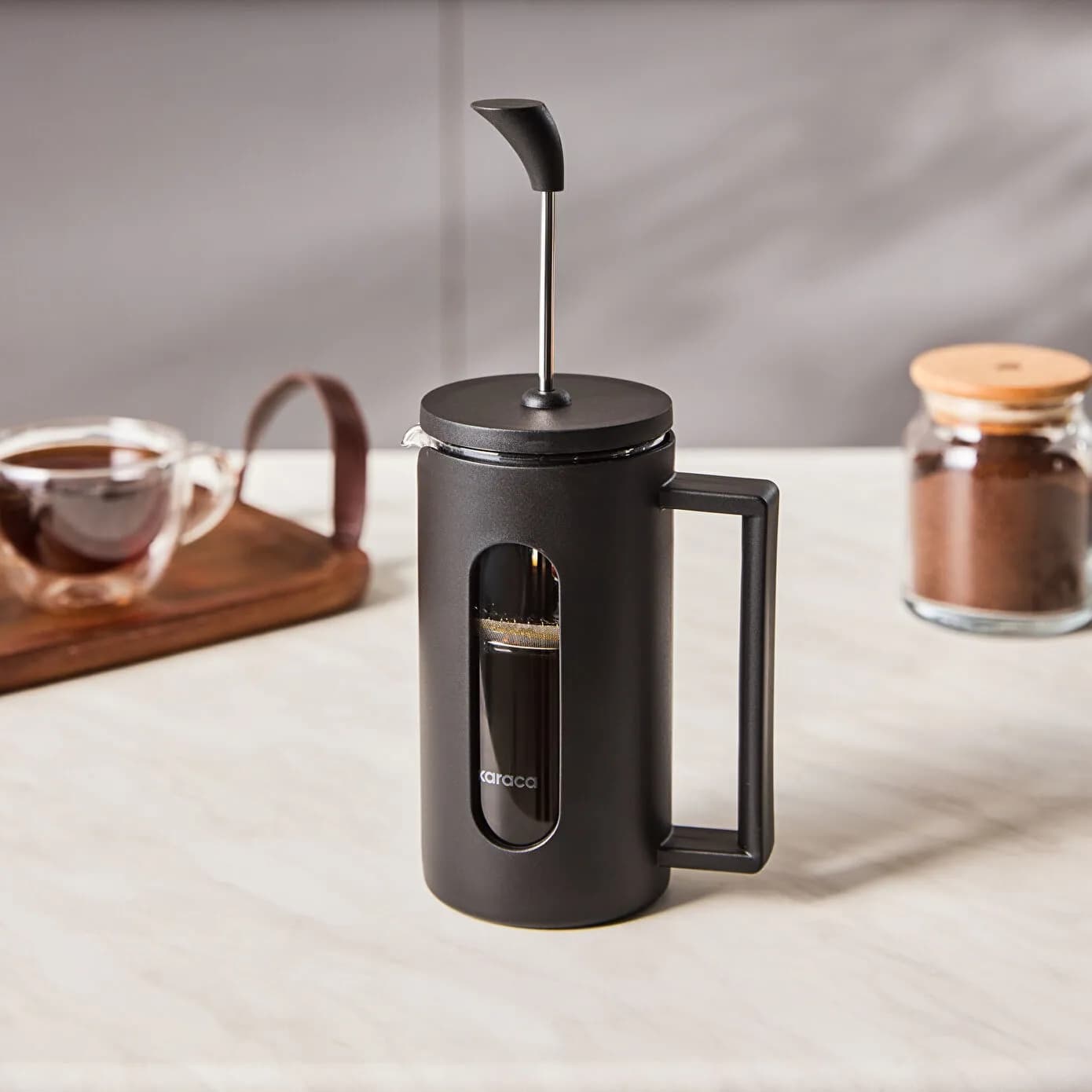 Karaca Leya Borosilikat Cam French Press 350 ml
