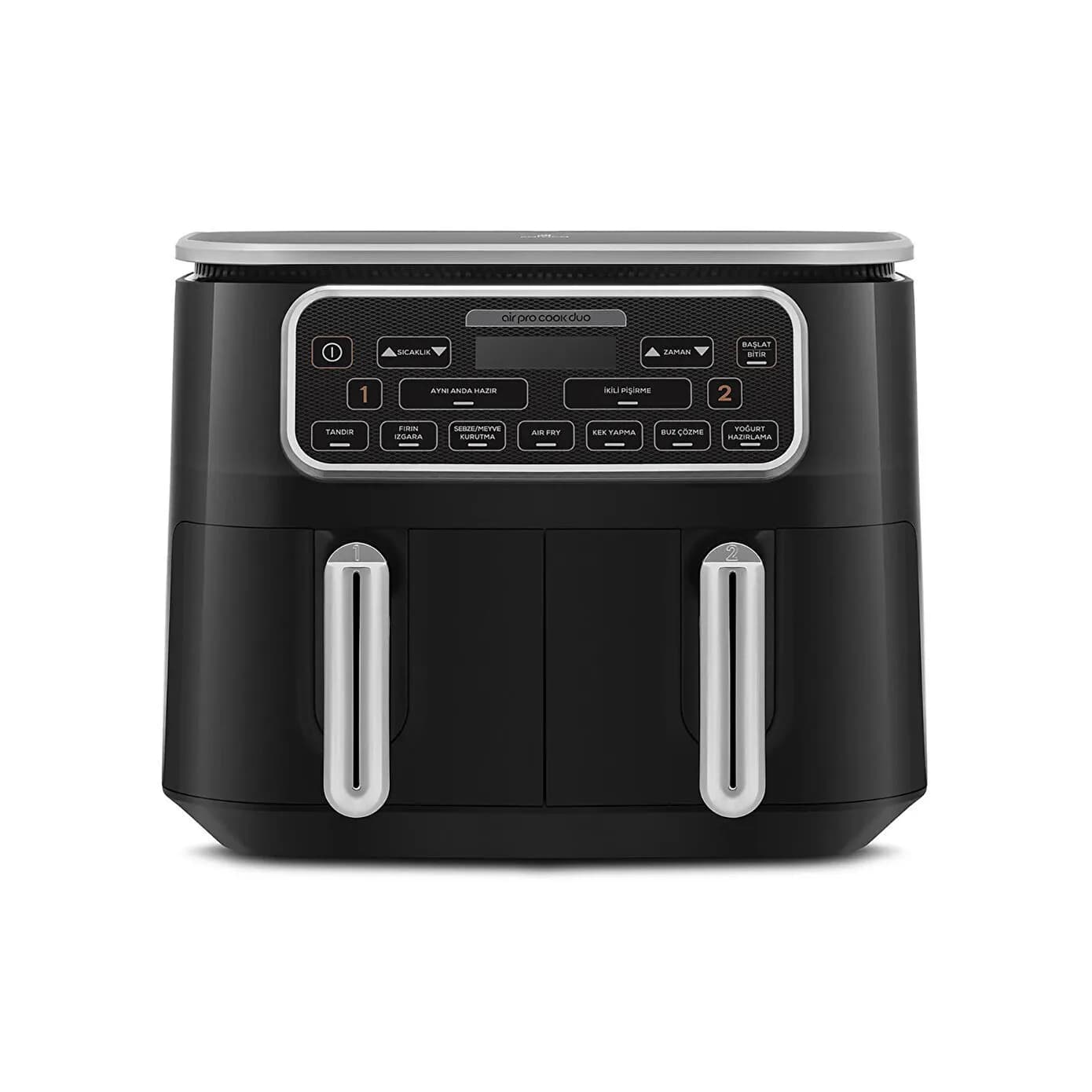 Karaca Air Pro Cook Duo Tandır XXXL Airfryer Black Silver 8L