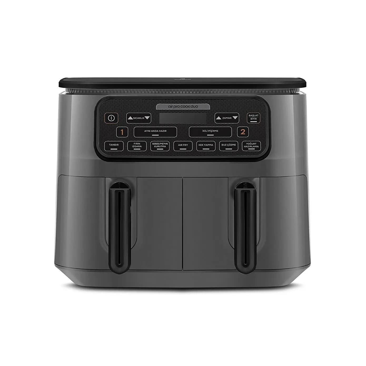 Karaca Air Pro Cook Duo Tandır XXXL Airfryer Space Gray Black 8L