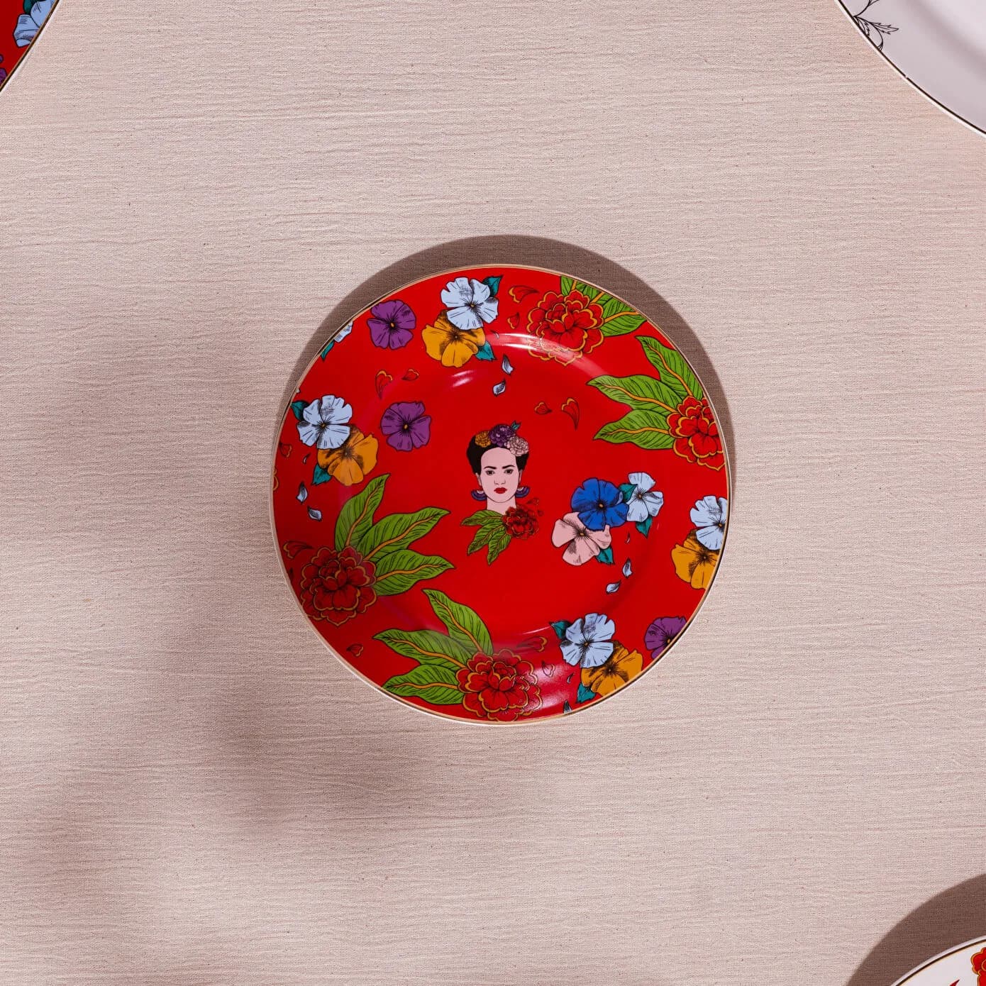 Karaca Frida Pasta Tabağı Kırmızı 19 Cm