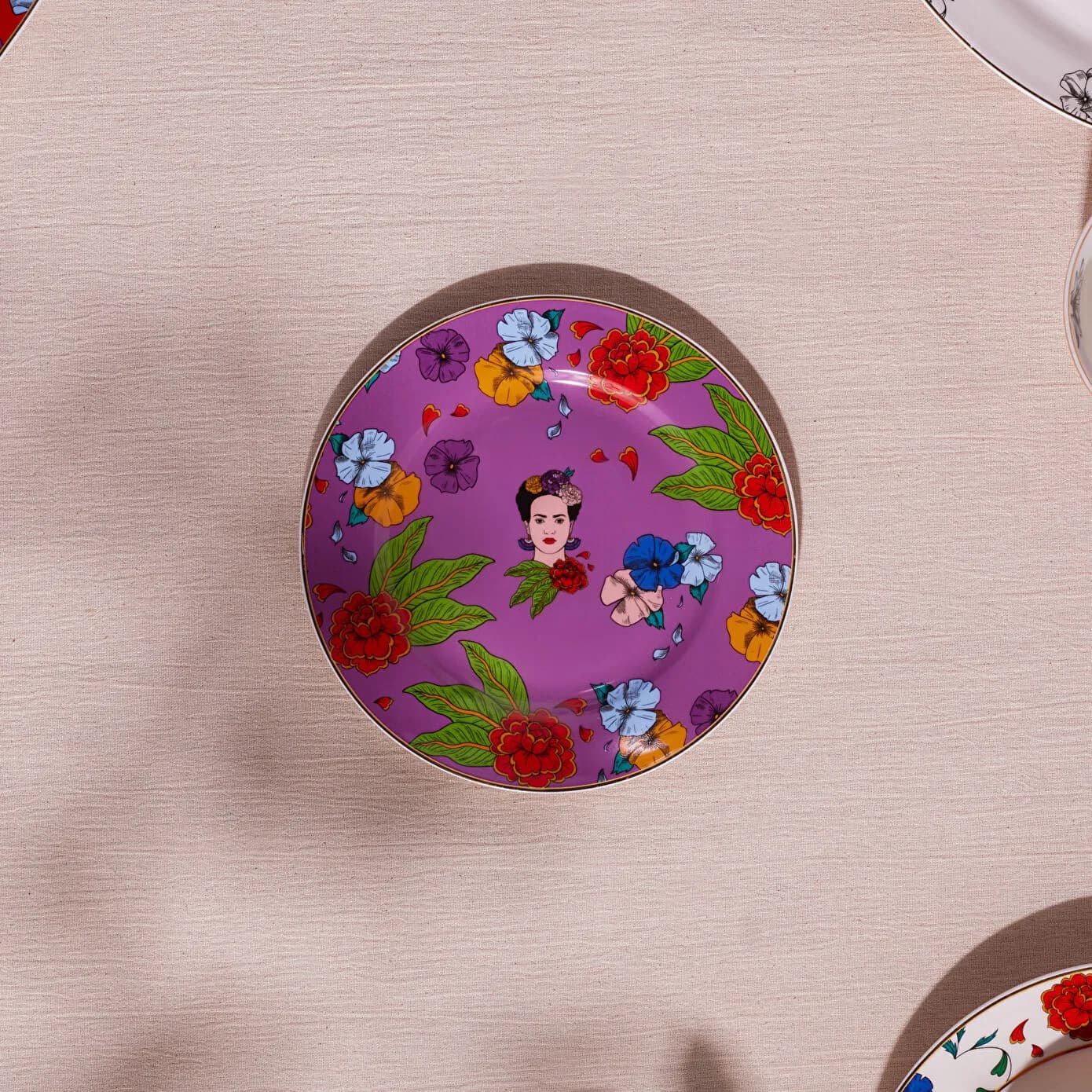 Karaca Frida Pasta Tabağı Mor 19 Cm