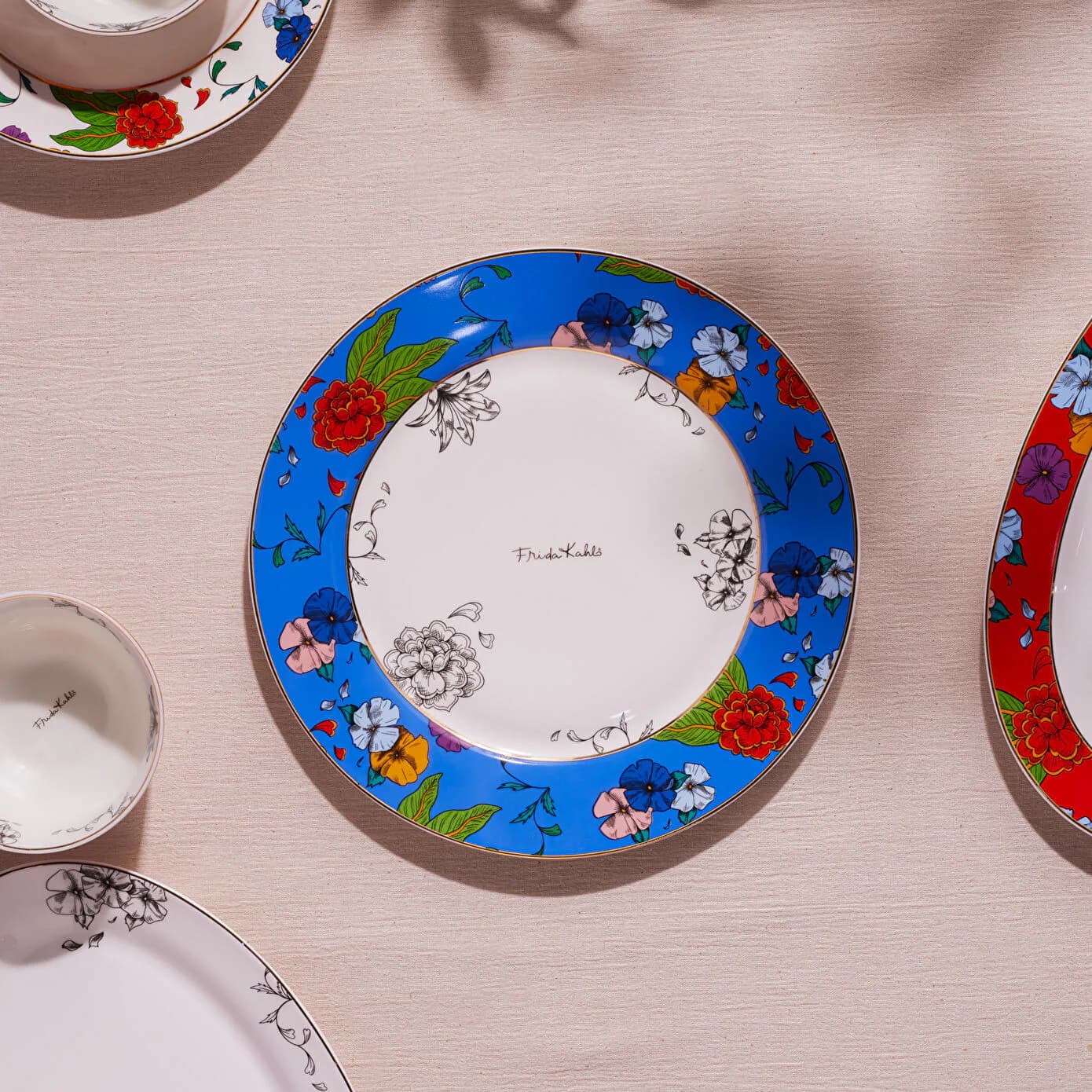 Karaca Frida Servis Tabağı Mavi 27 Cm