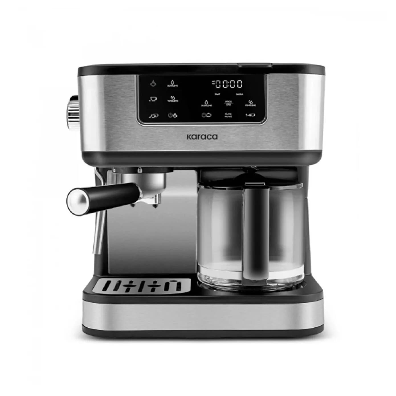 Karaca Coffee Art 2 in 1 Espresso ve Filtre Kahve Makinesi 1,5L 1800W