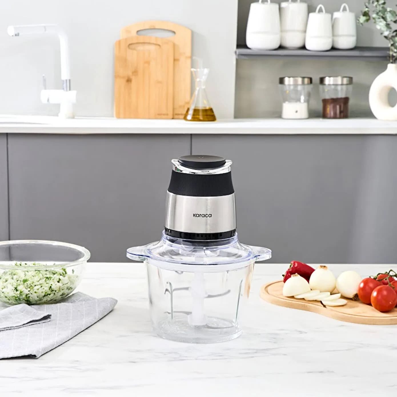 Karaca Megablend 3L Ultra Geniş Cam Hazneli Inox Doğrayıcı