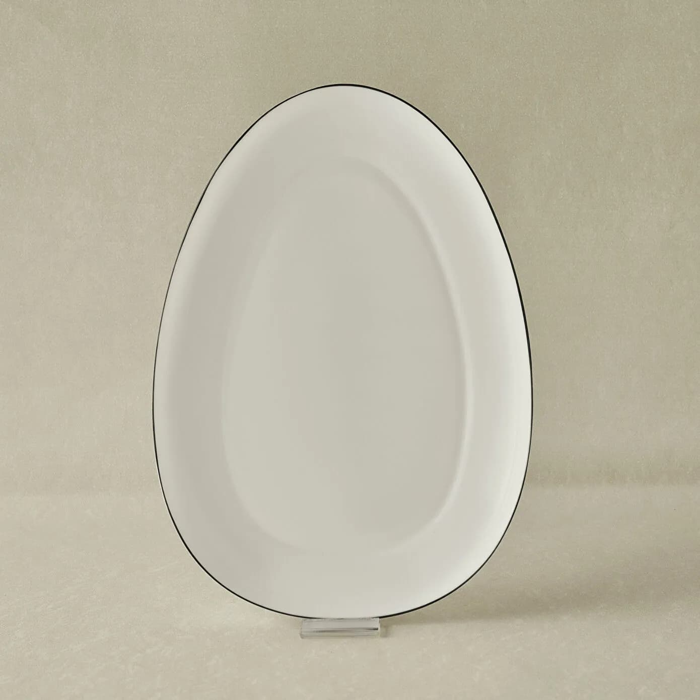 Karaca Agata Opal Cam Kayık Tabak 33 Cm