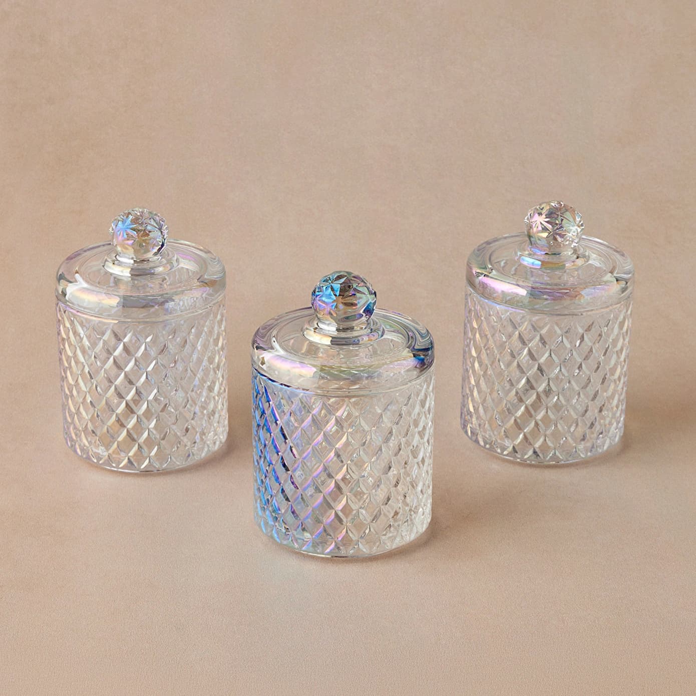 Karaca Robby Lüsterli 3'lü Baklava Desenli Baharat Takımı 350 Ml
