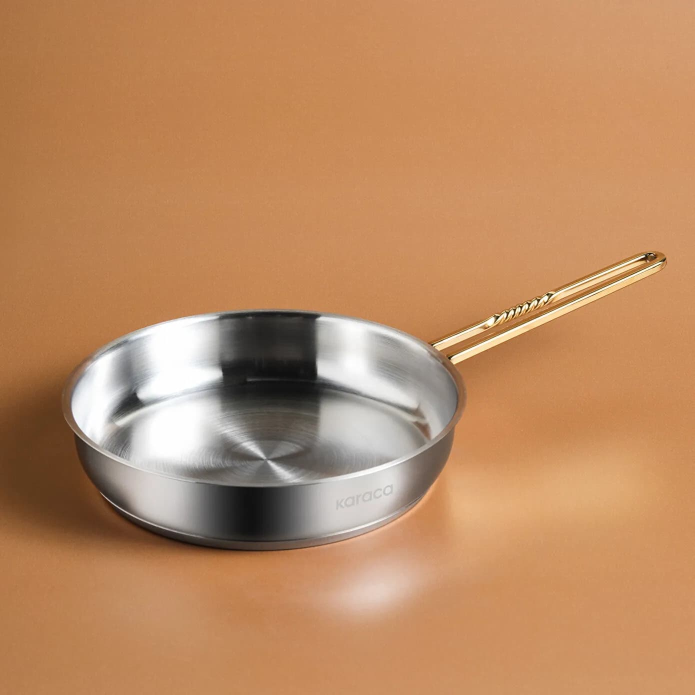 Karaca Maçka İndüksiyon Tabanlı Çelik Tava 14 Cm Gold