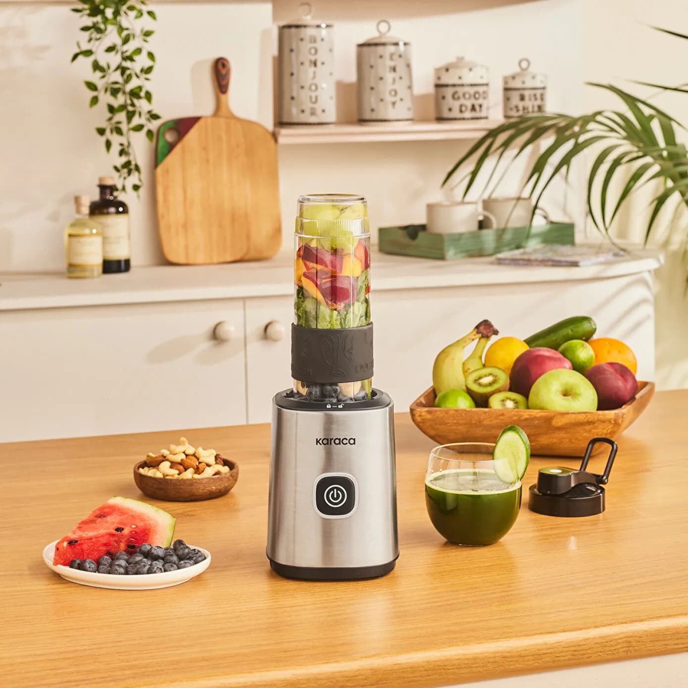 Karaca Smoothie On The Go Personal Kişisel Smoothie Blender Inox