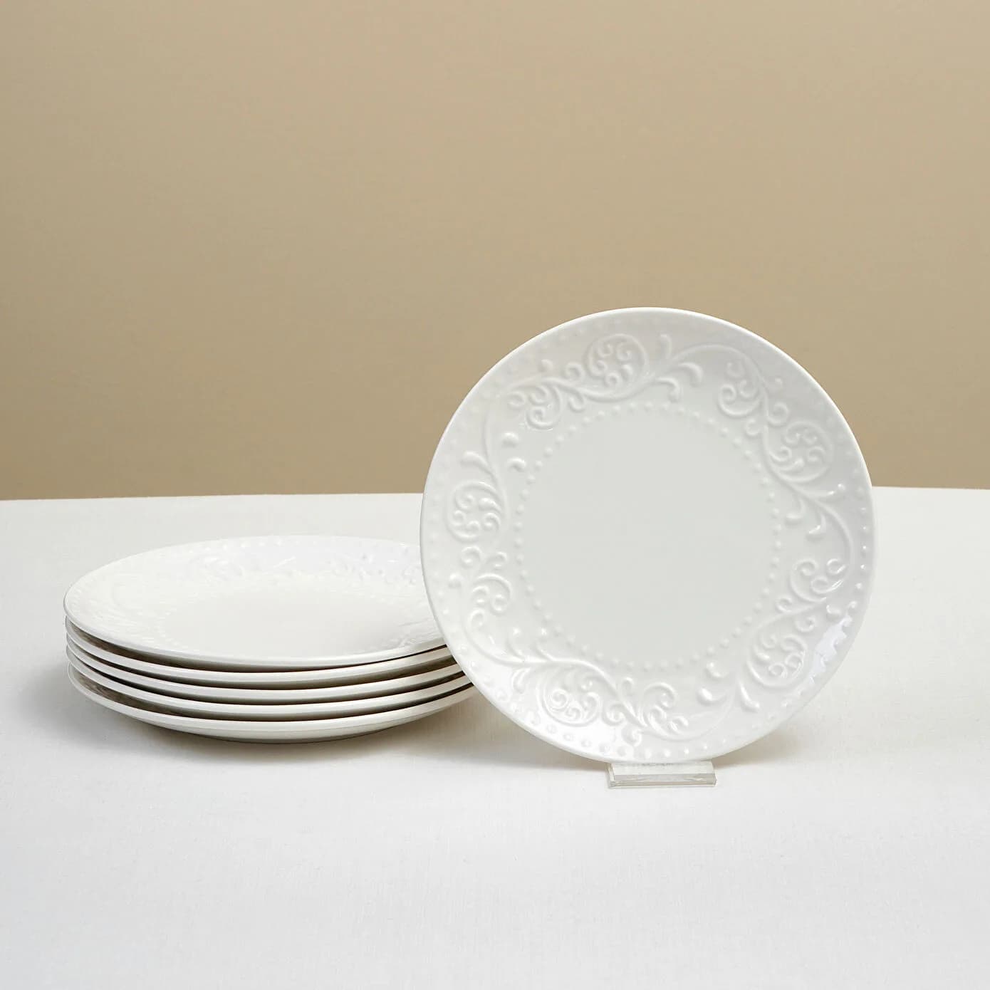 Karaca Safir 6 Parça Porselen Pasta Takımı 21 cm