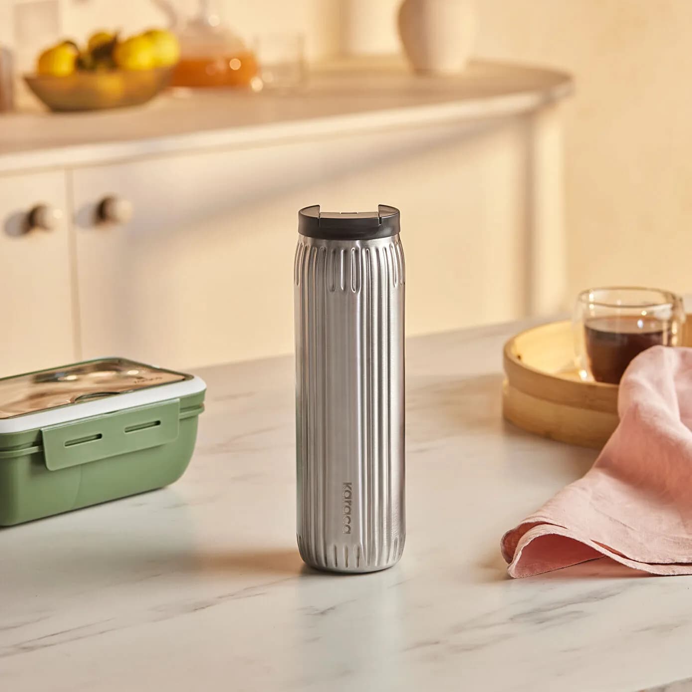Karaca Rimo Sızdırmaz Çelik Termos 600 ml Inox