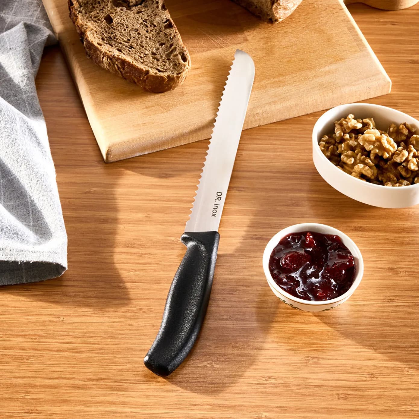 Dr. Inox Ekmek Bıçağı 32 cm Siyah
