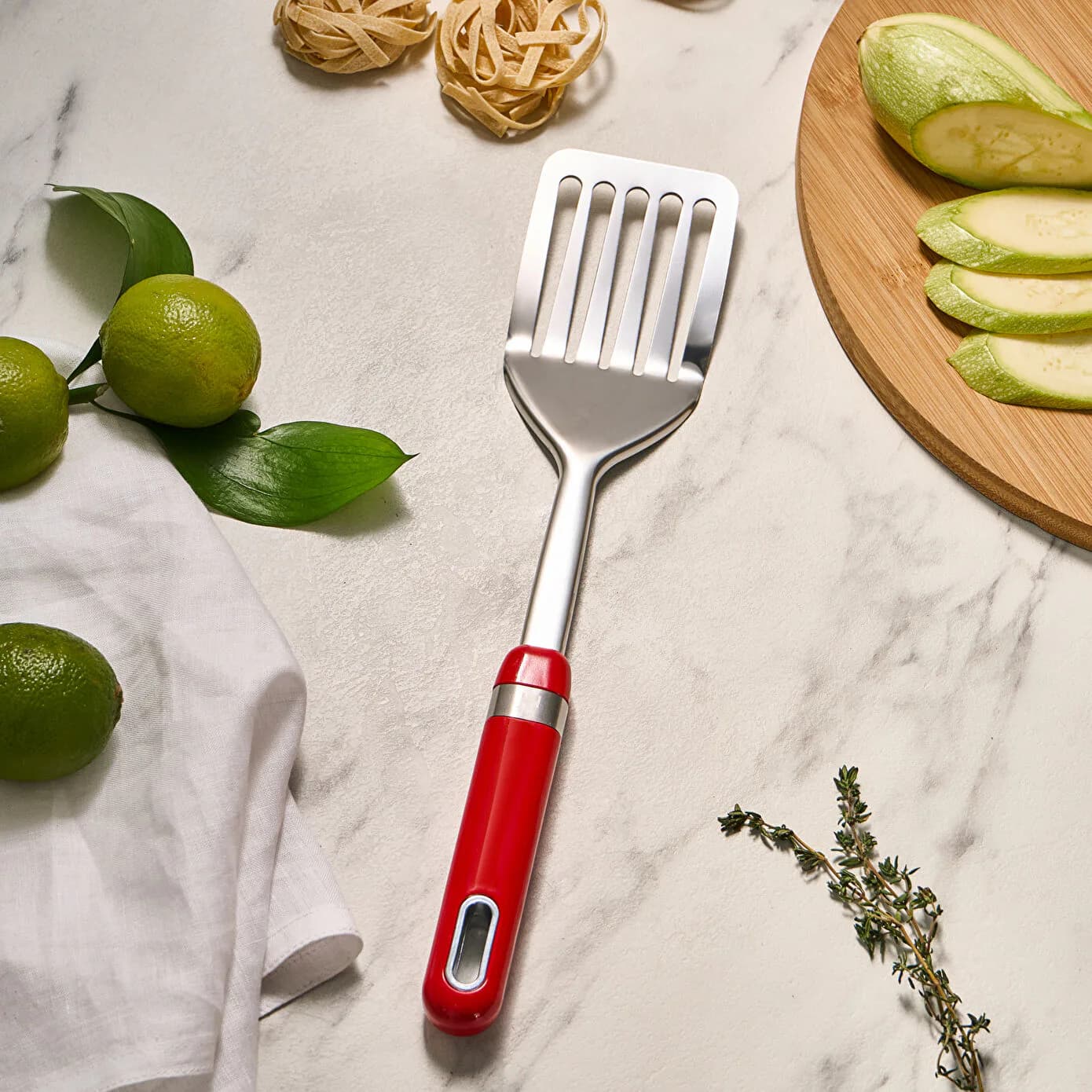 Karaca Mastermaid Oluklu Spatula Kırmızı