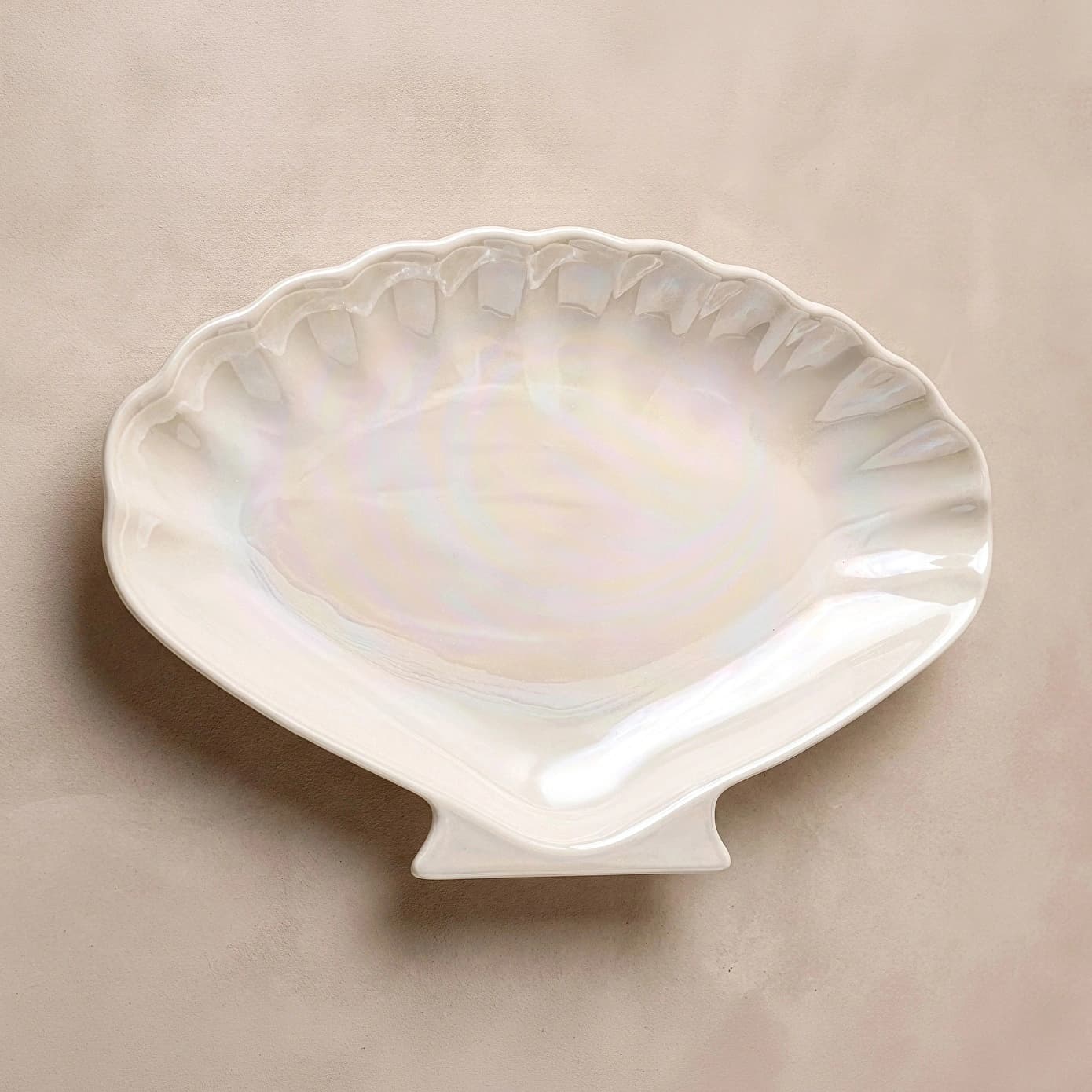 Karaca İstiridye Lüsterli Kayık Tabak 30 cm