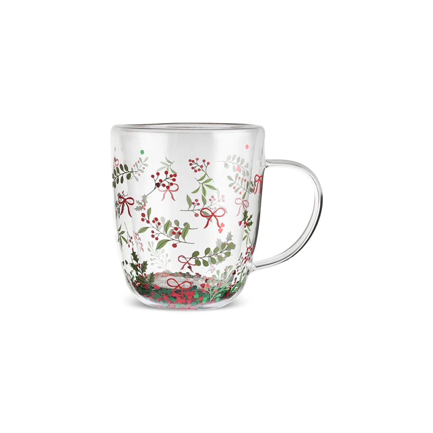 Karaca New Year Yılbaşı Pia Sprinkle Çift Cidarlı Kupa 350 ml