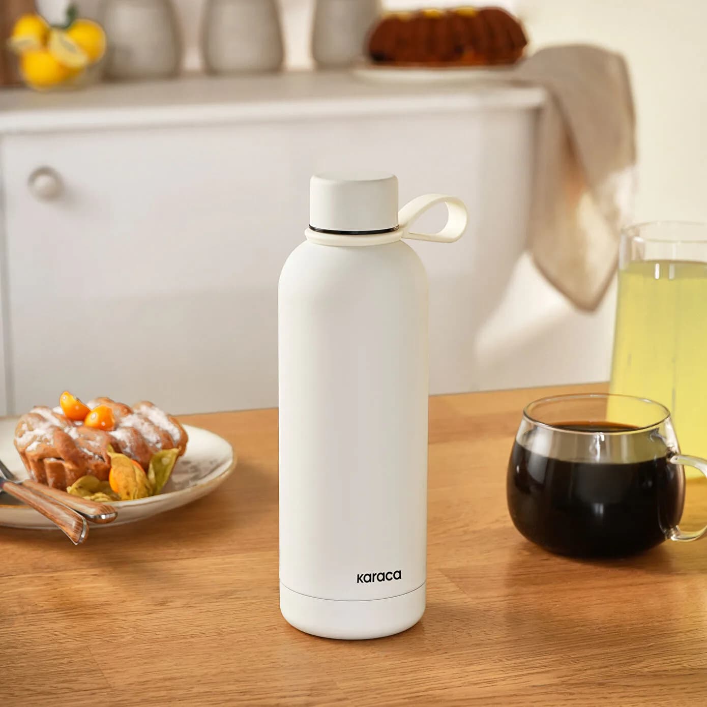 Karaca Aly Soft Touch Çelik Sızdırmaz Termos 500 ml Taş