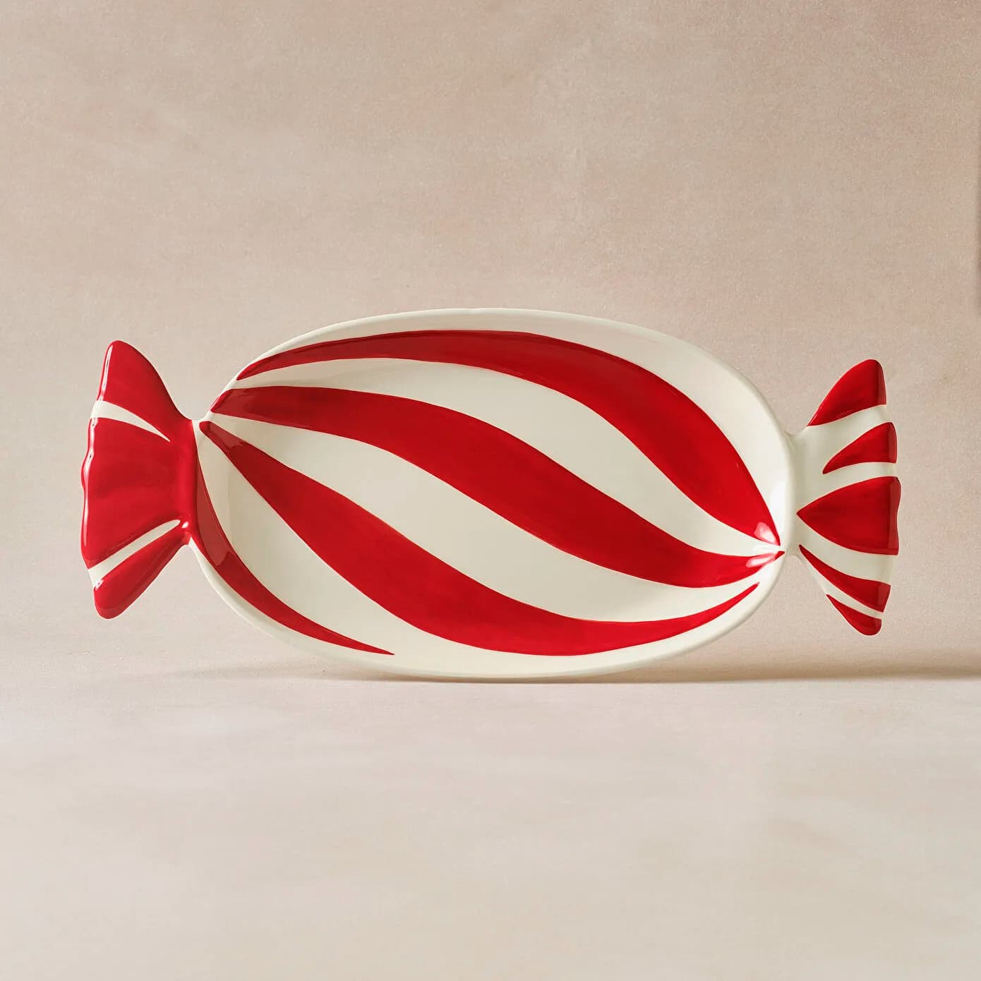 Karaca New Year Yılbaşı Candy Twist Kayık Tabak 41 cm