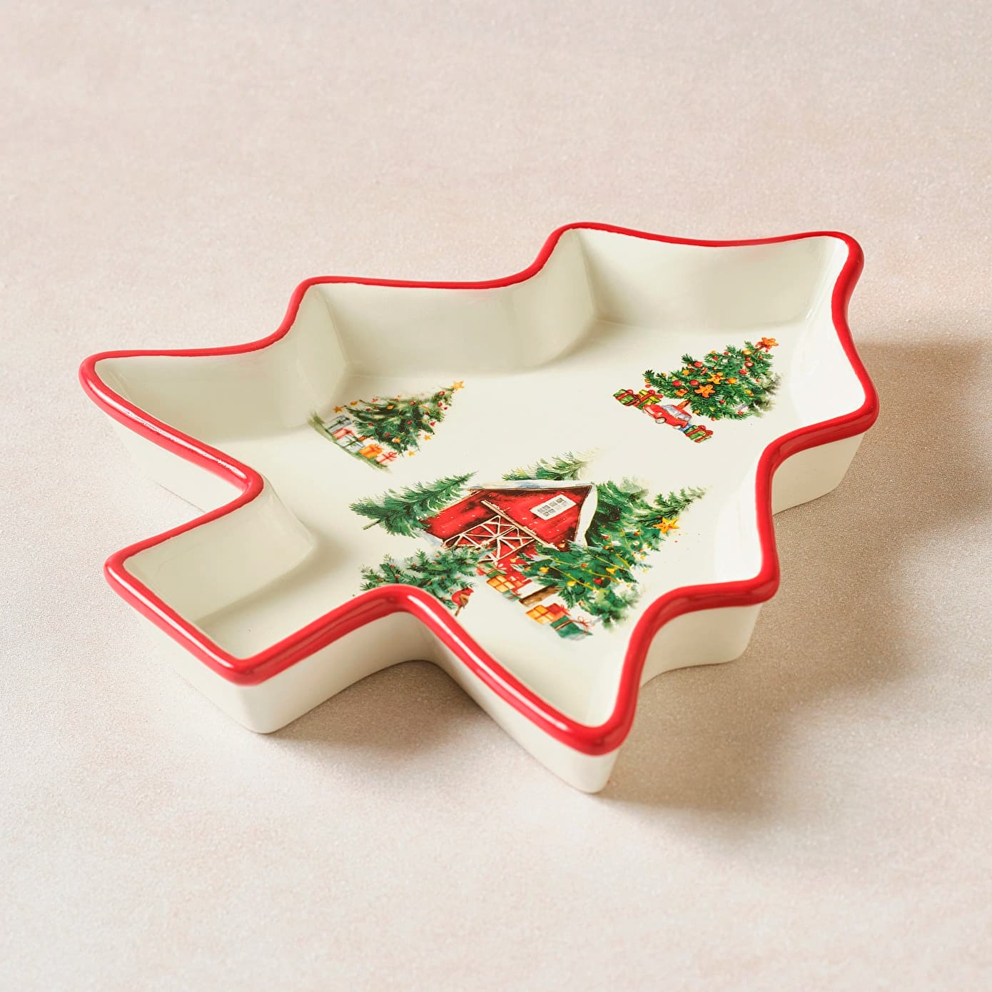 Karaca New Year Yılbaşı Cottage Çerezlik 23 cm