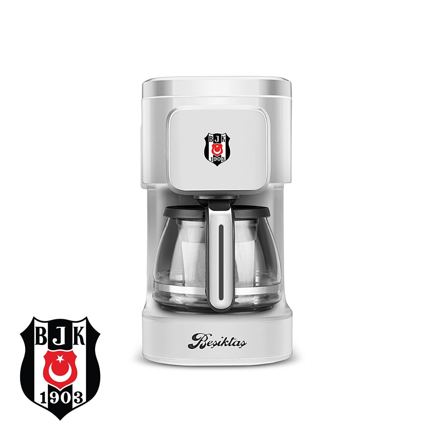 Karaca x Beşiktaş Lisanslı Just Coffee Aroma 2 in 1 Filtre Kahve ve Çay Demleme Makinesi