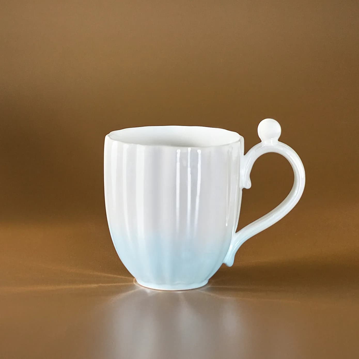 Karaca Shell Lüsterli Mavi Mug 380 ml