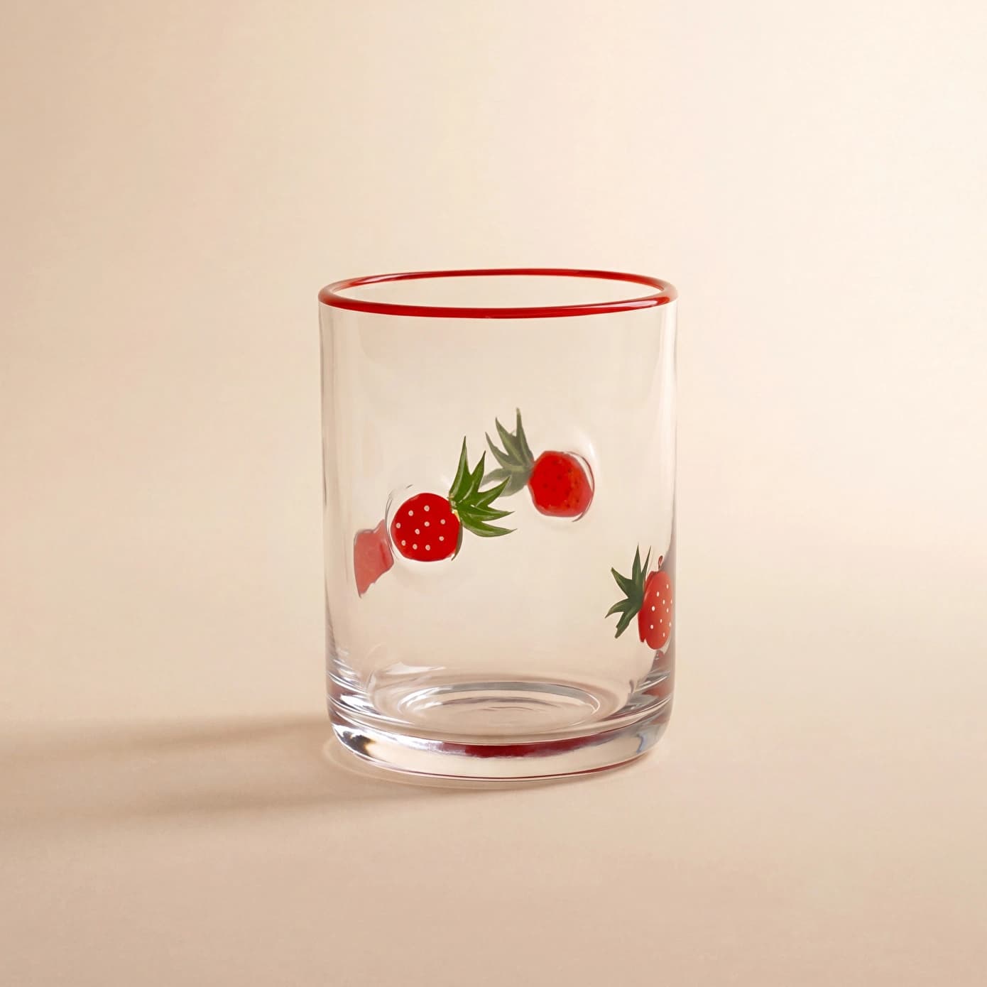 Karaca Strawberry Meşrubat Bardağı 420 ml Kırmızı