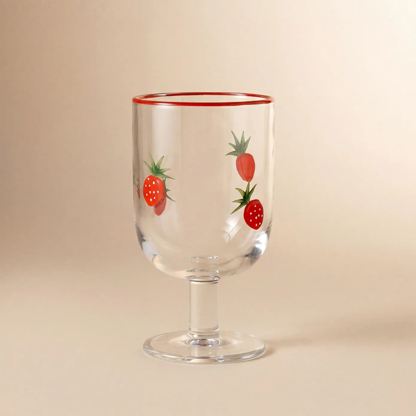 Karaca Strawberry Kadeh 390 ml Kırmızı