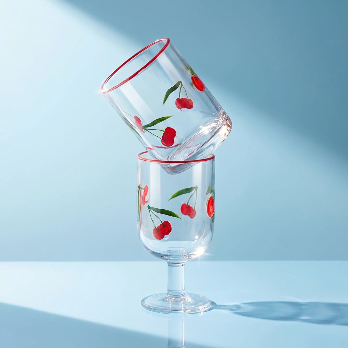 Karaca Cherry Kadeh 390 ml Kırmızı