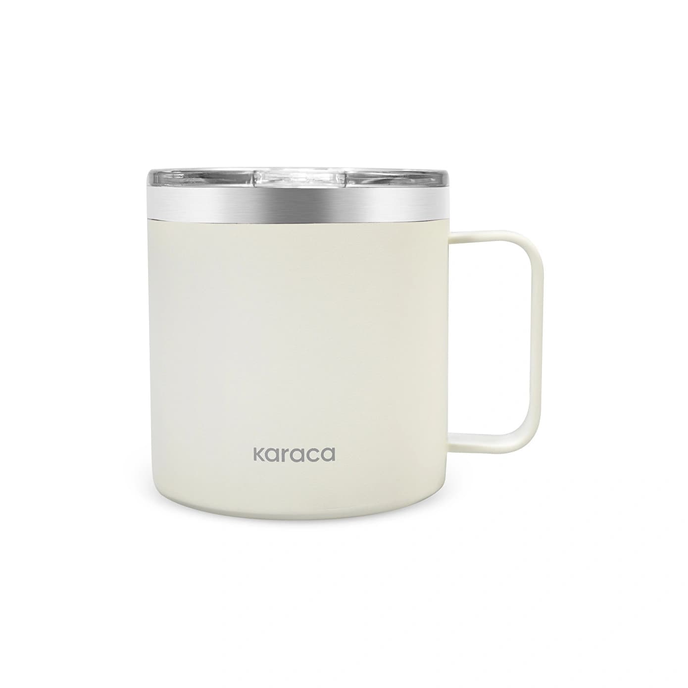 Karaca Thermal Çift Katmanlı Çelik Mug 420 ml Krem