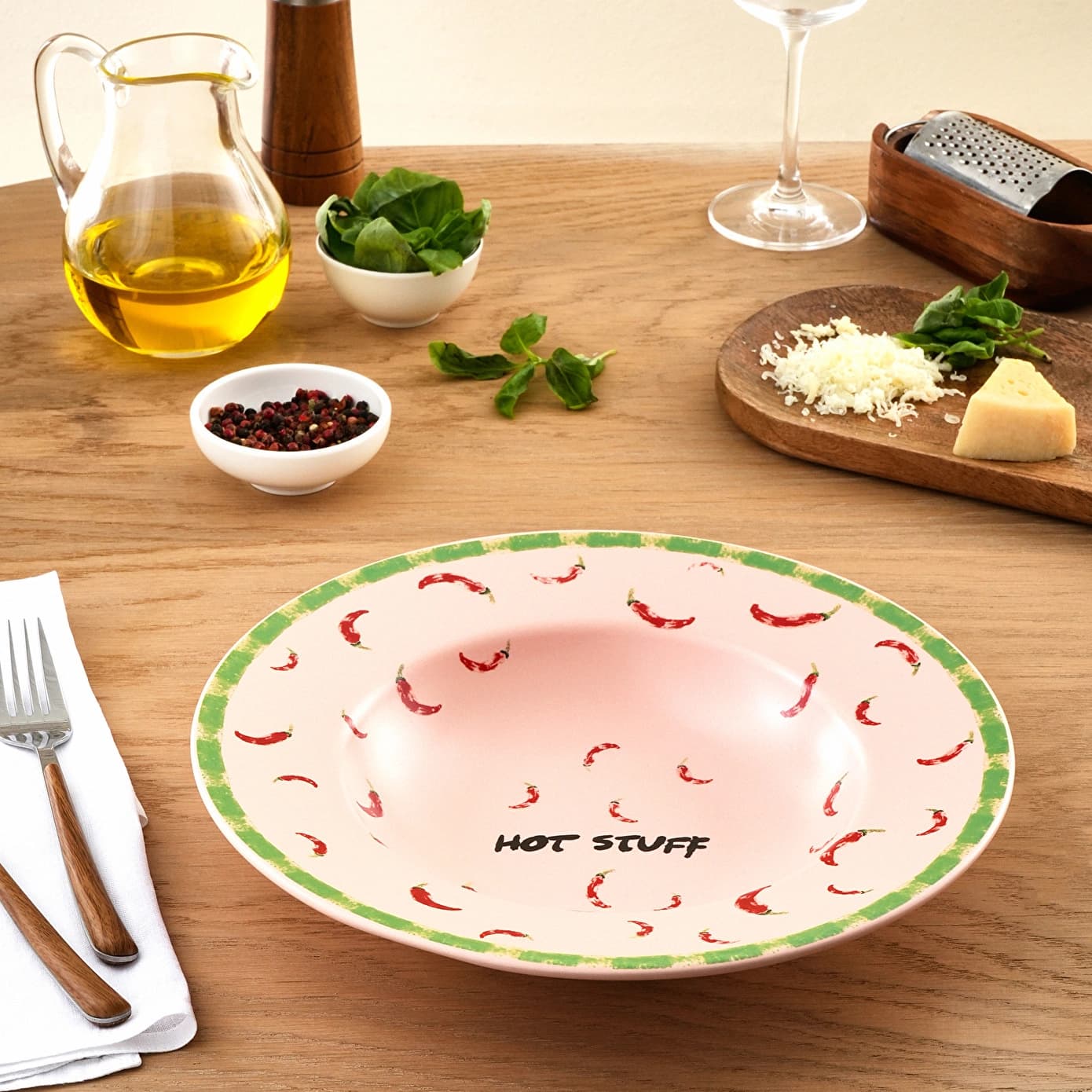 Karaca Hot Stuff Makarna Tabağı Pembe 27 cm