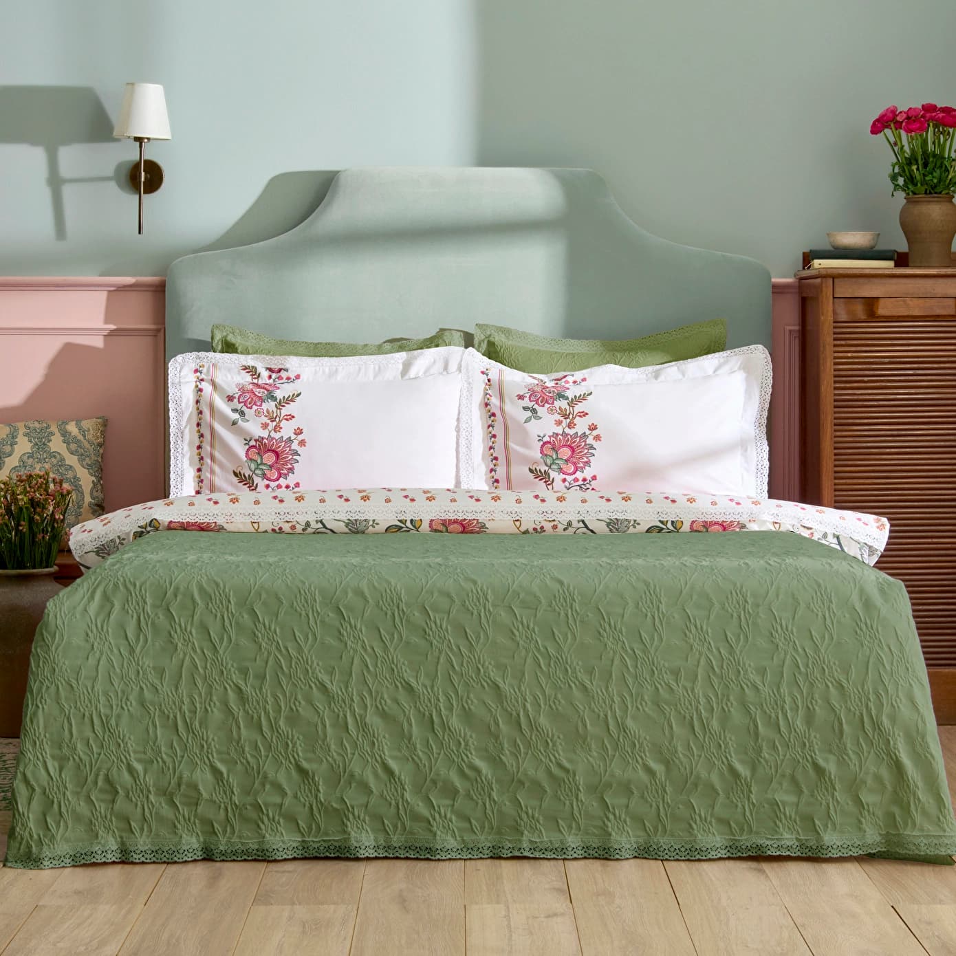 Karaca Home Everbloom %100 Pamuk Düet Set