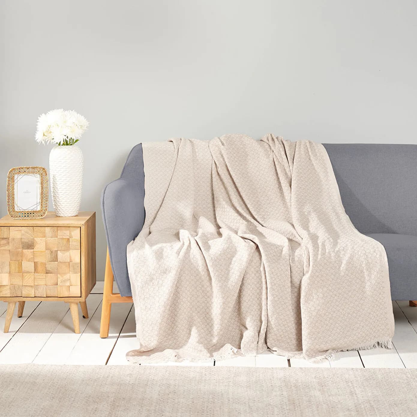 Karaca Home Bety Bej Koltuk Örtüsü 170 cm x 210 cm