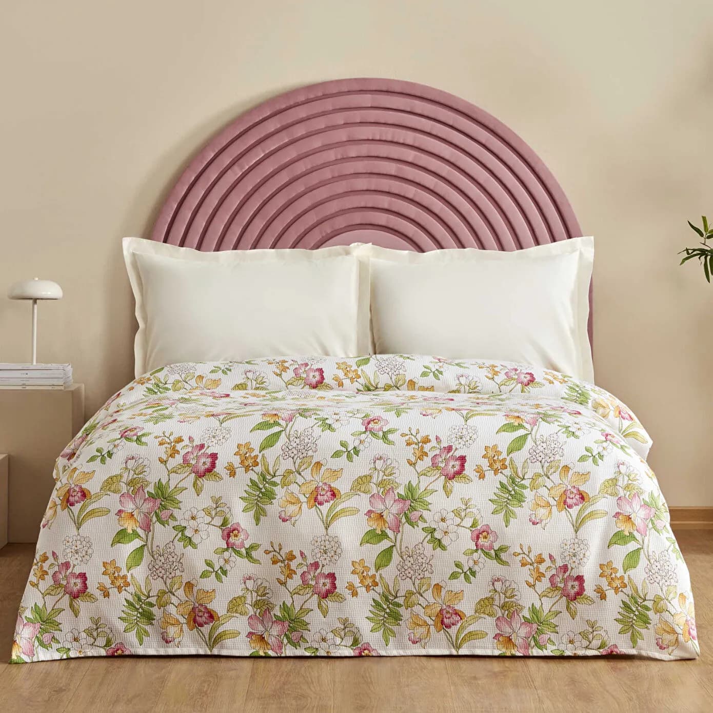 Karaca Home Sorin %100 Pamuk Çift Kişilik Tek Pike Multicolor