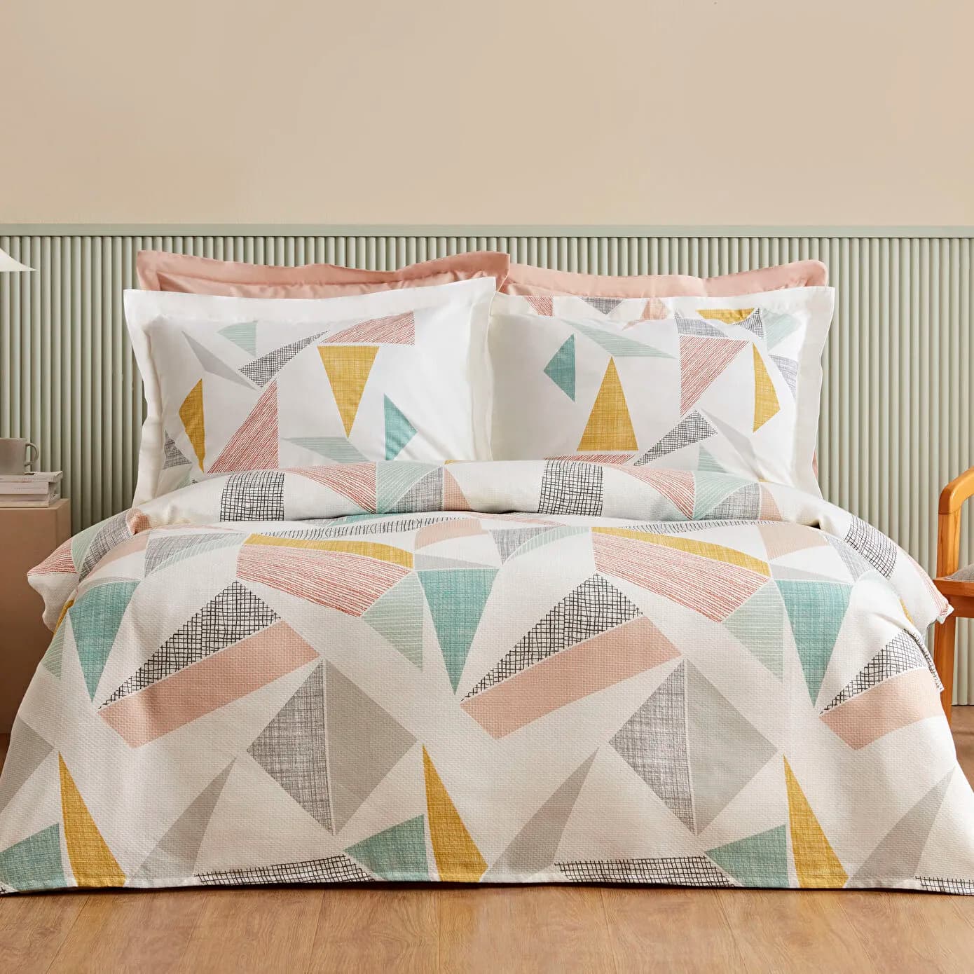 Karaca Home Lenny %100 Pamuk Çift Kişilik Pike Takımı Multicolor