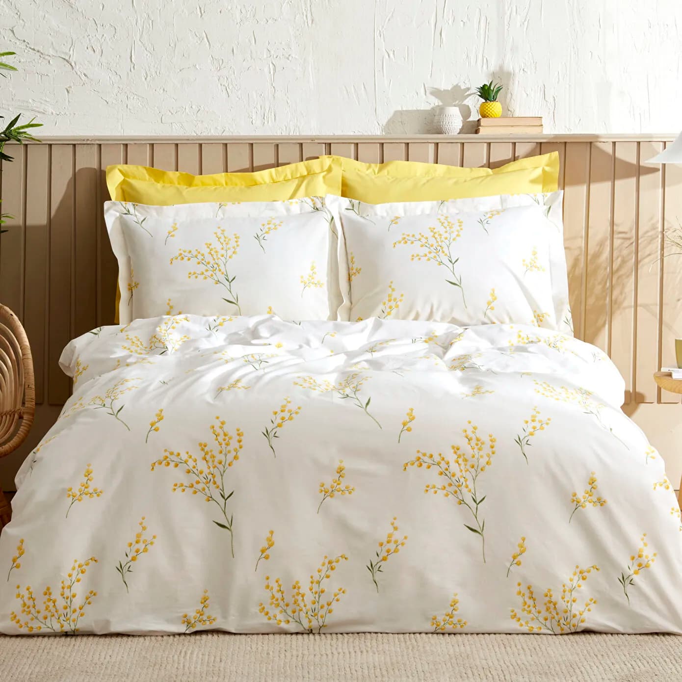 Karaca Home Loretta %100 Pamuk Tek Kişilik Nevresim Takımı Sarı