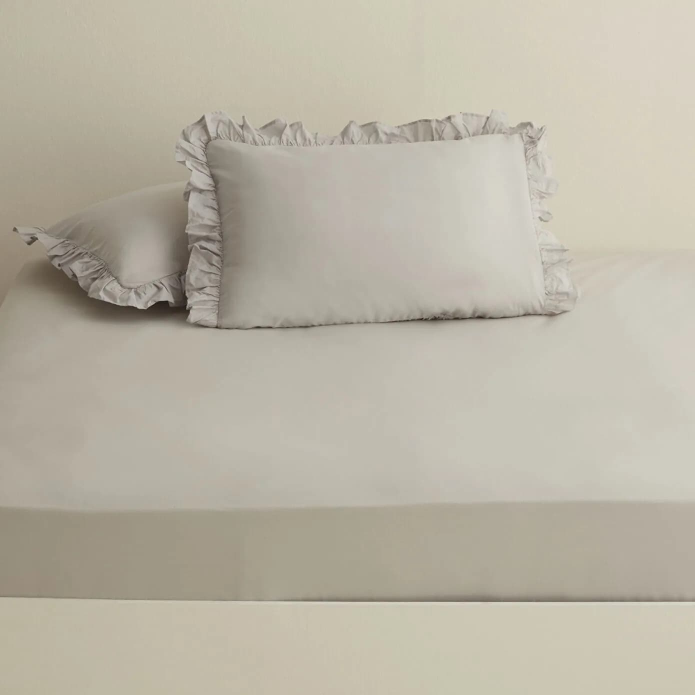 Karaca Home Basic %100 Pamuk Çift Kişilik Düz Çarşaf Gri