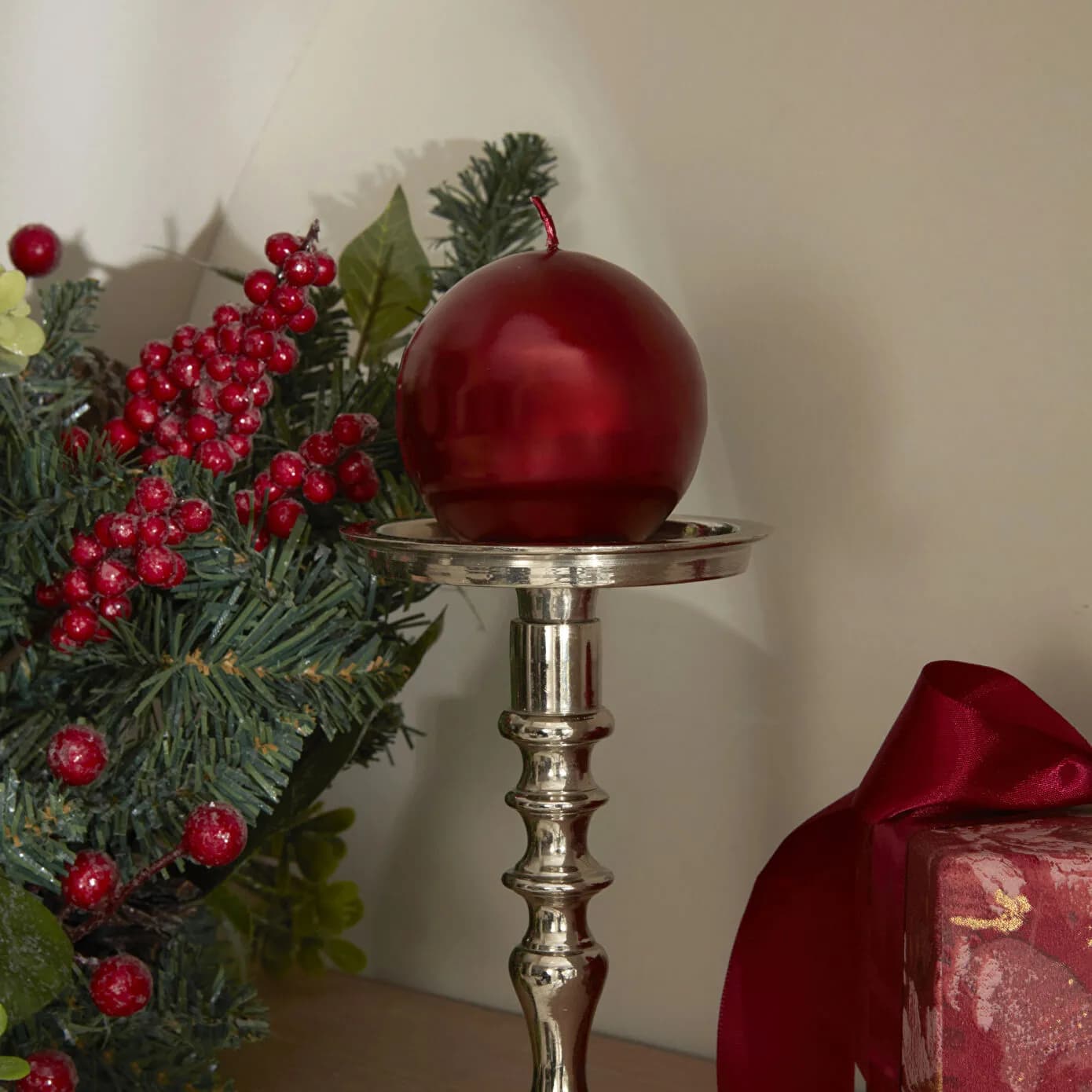 Karaca Home Ball Mum Kırmızı 7 cm