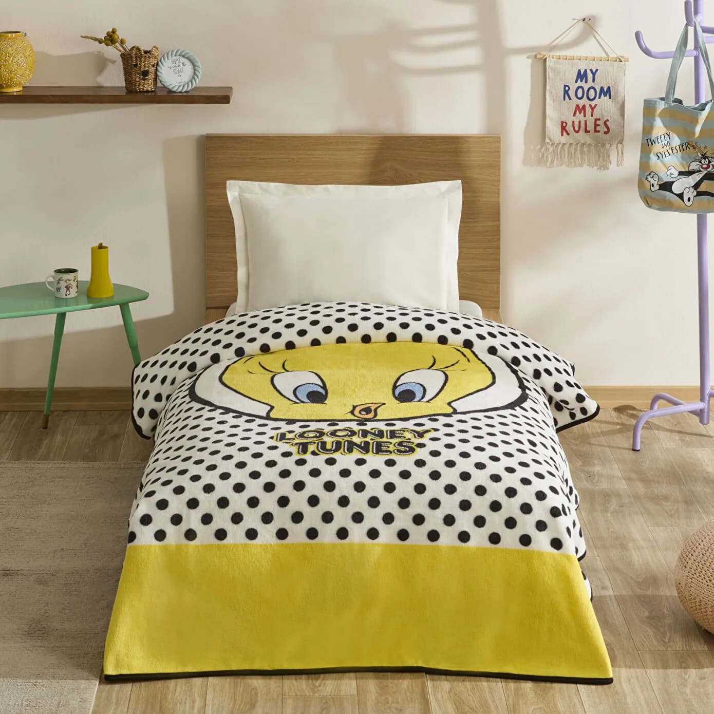 Karaca Home Tweety Tek Kişilik Battaniye Sarı
