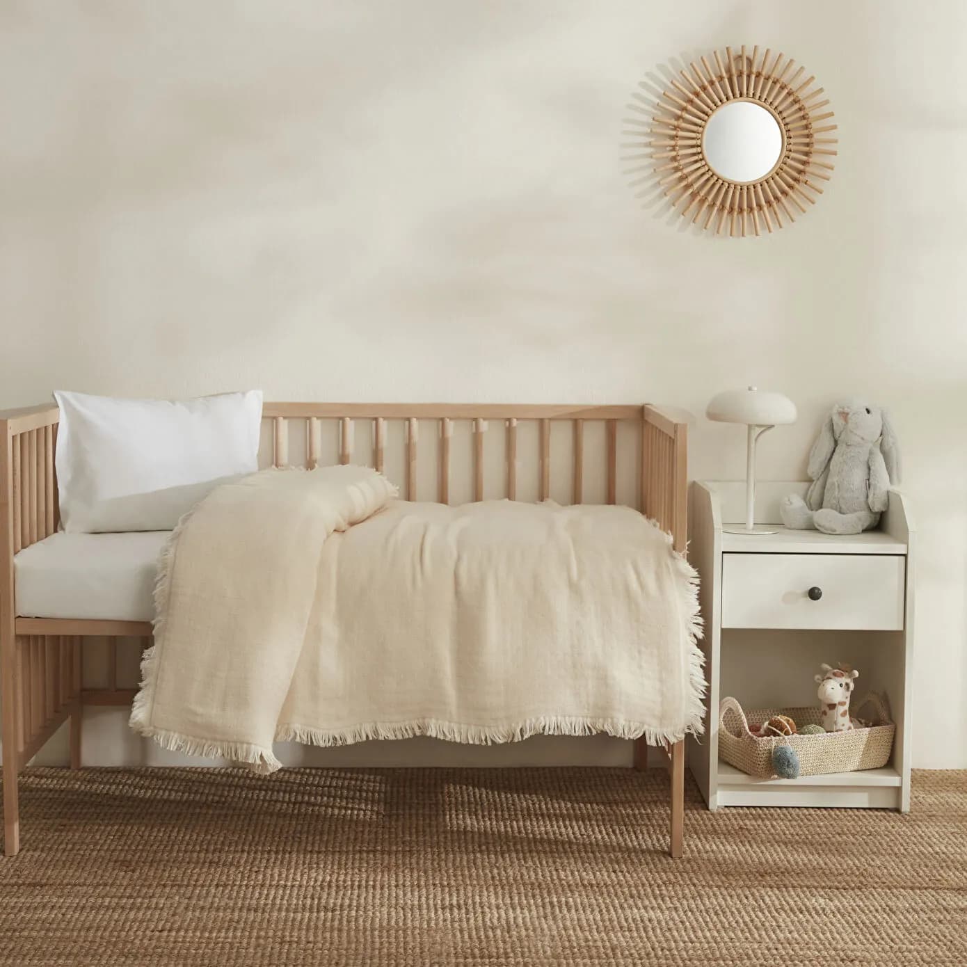 Karaca Home Bebek %100 Pamuk Lily Bebek Battaniye Ekru