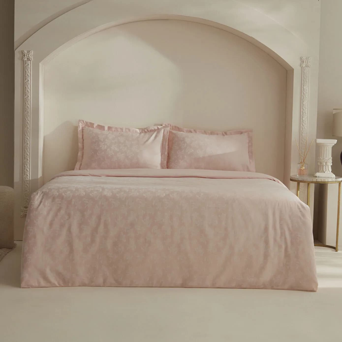 Karaca Home Viole Çift Kişilik Nevresim Takımı Pudra