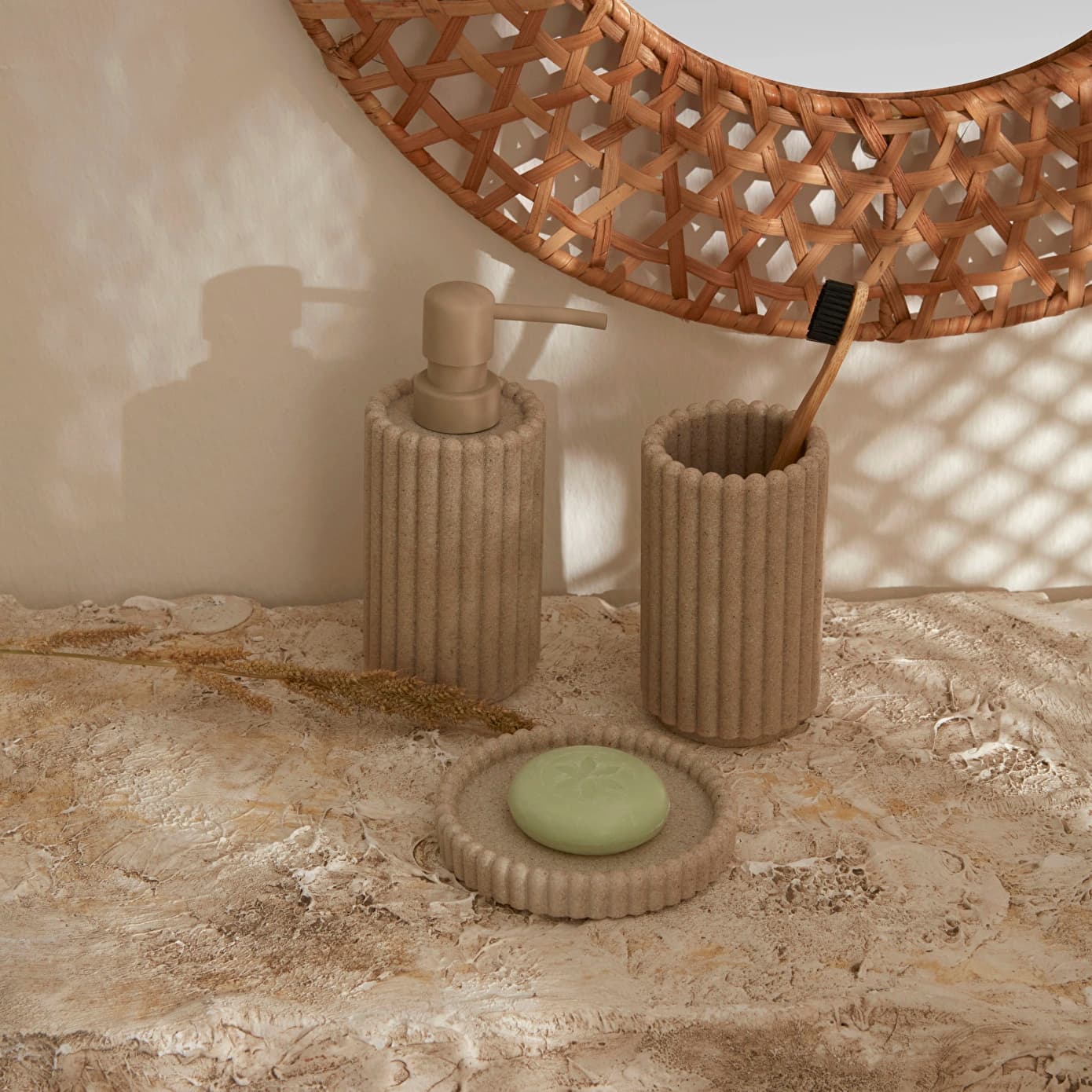 Karaca Home Tiara 3'lü Banyo Aksesuar Seti