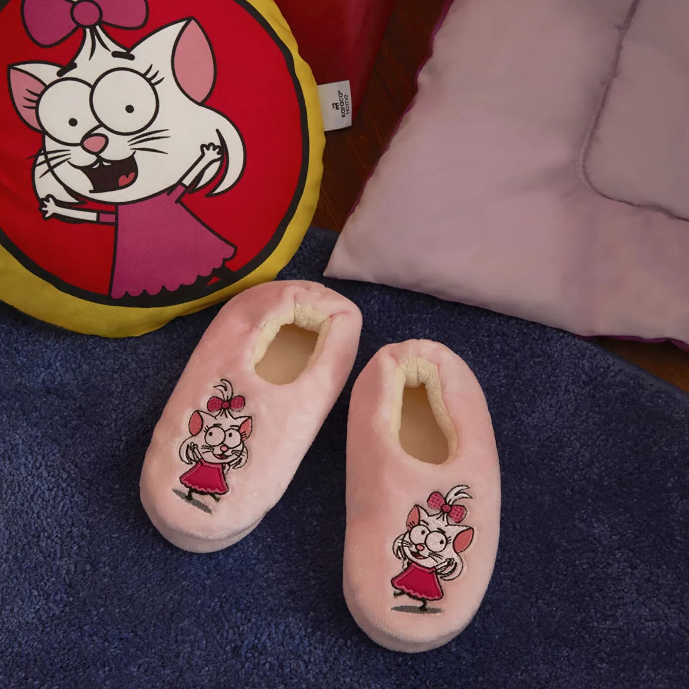 Karaca Home X Kral Şakir Canan Pembe Patik 34-35