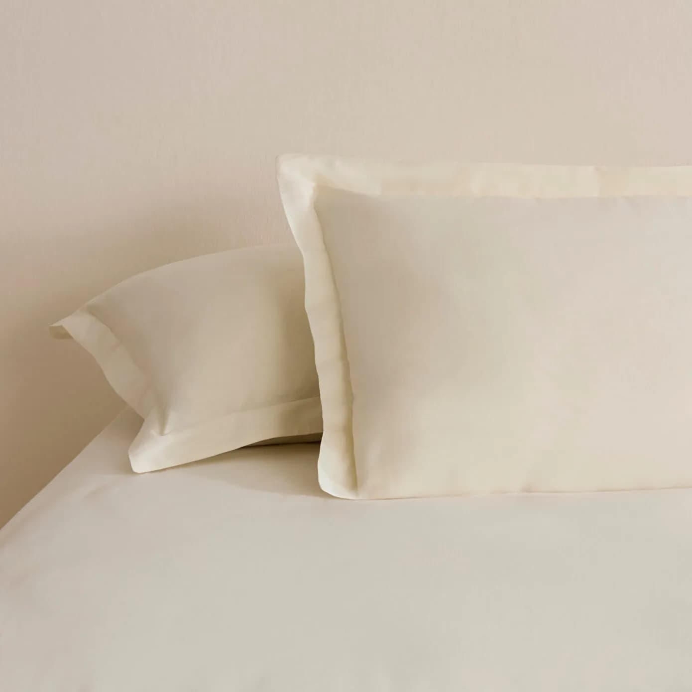 Karaca Home Basic Volanlı 2'li Yastık Kılıfı Ekru 50X70 Cm