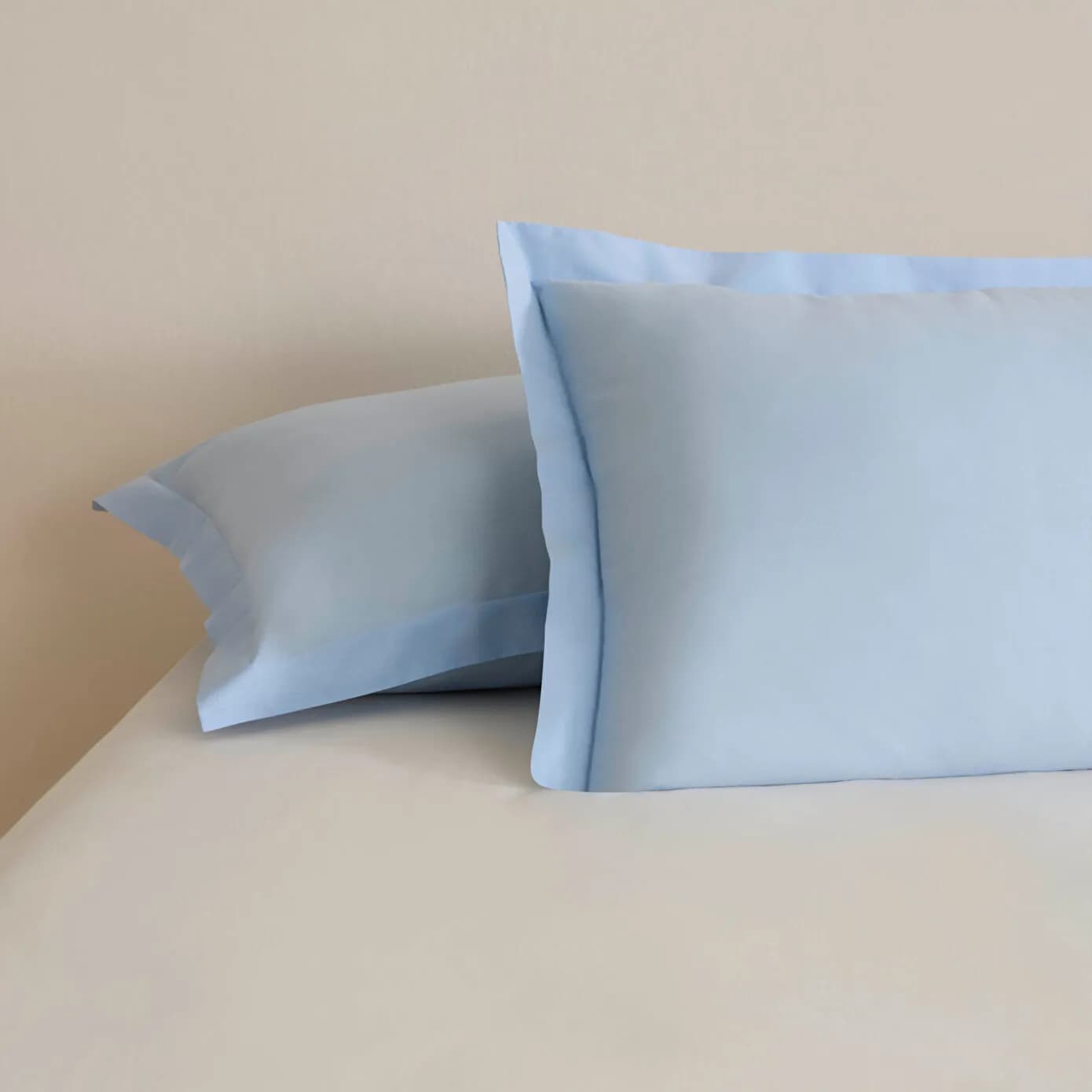 Karaca Home Basic Volanlı 2'li Yastık Kılıfı Mavi 50X70 Cm
