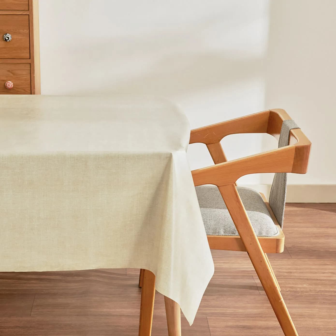 Karaca Home Luna Pvc Masa Örtüsü Ekru