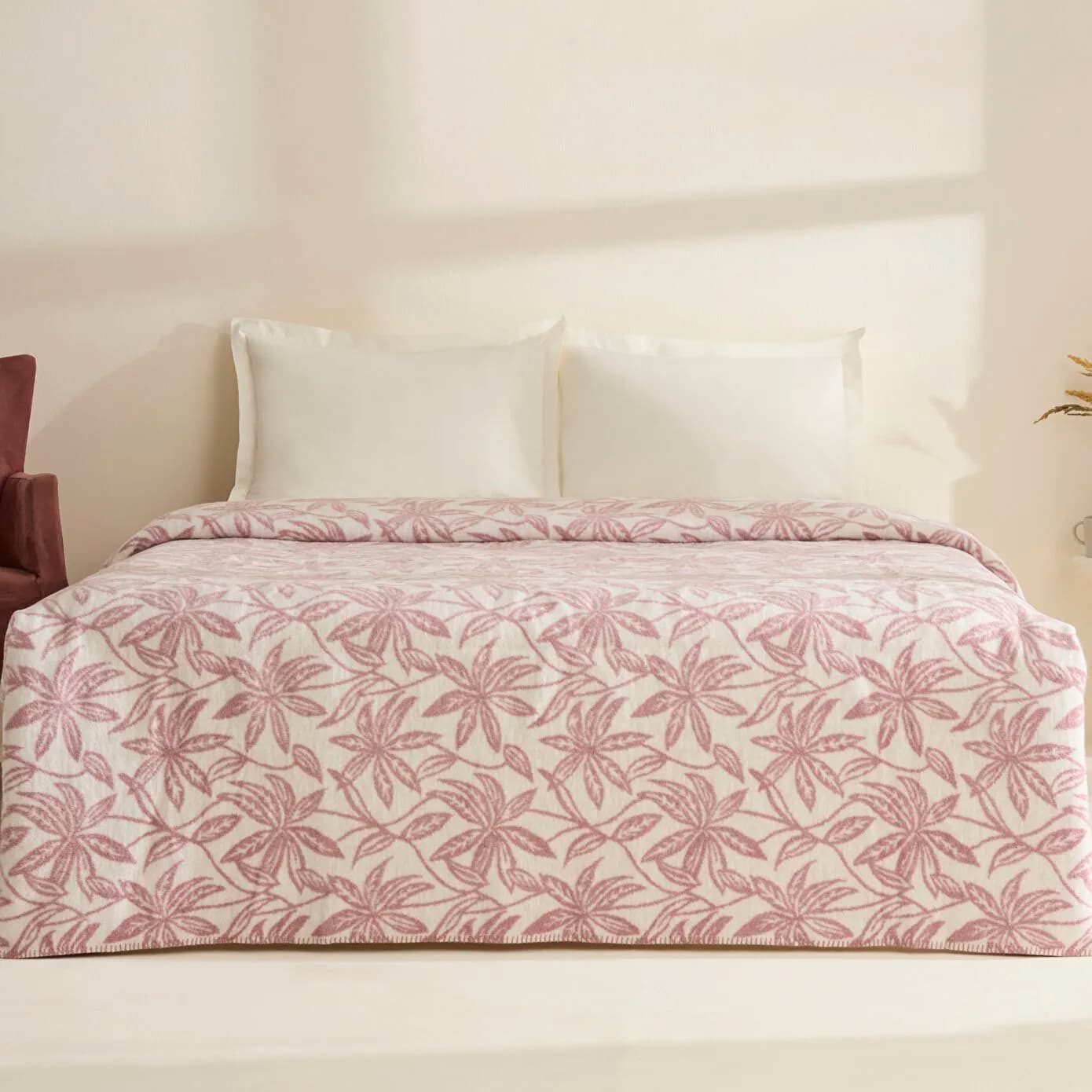 Karaca Home Layla Çift Kişilik Akrilik Battaniye Mürdüm