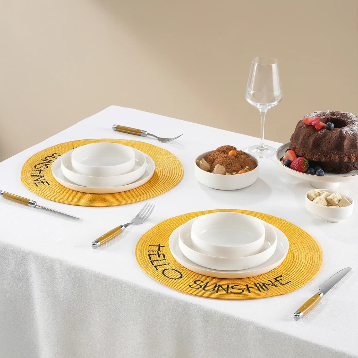 Karaca Home Sunshine Amerikan Servisi 2'li Set