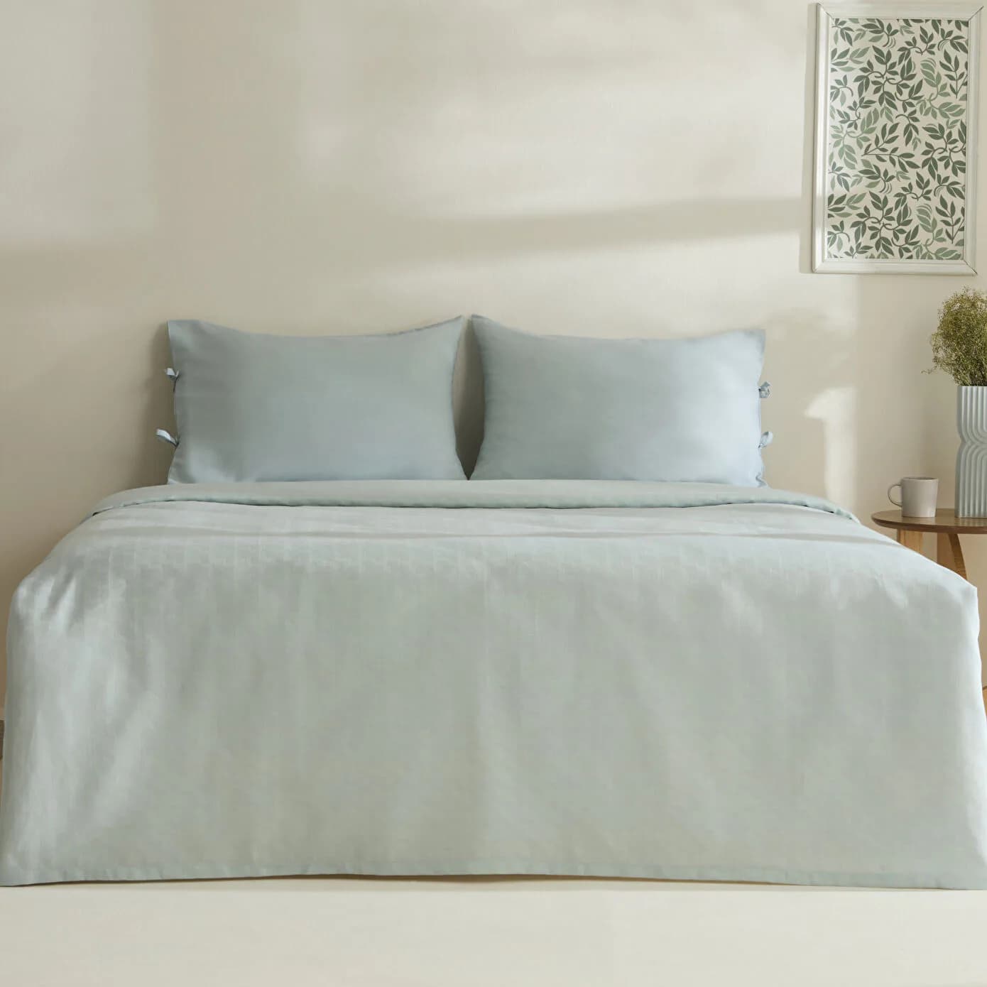 Karaca Home Sarra Britli Bambu Çift Kişilik Pike Takımı Mint
