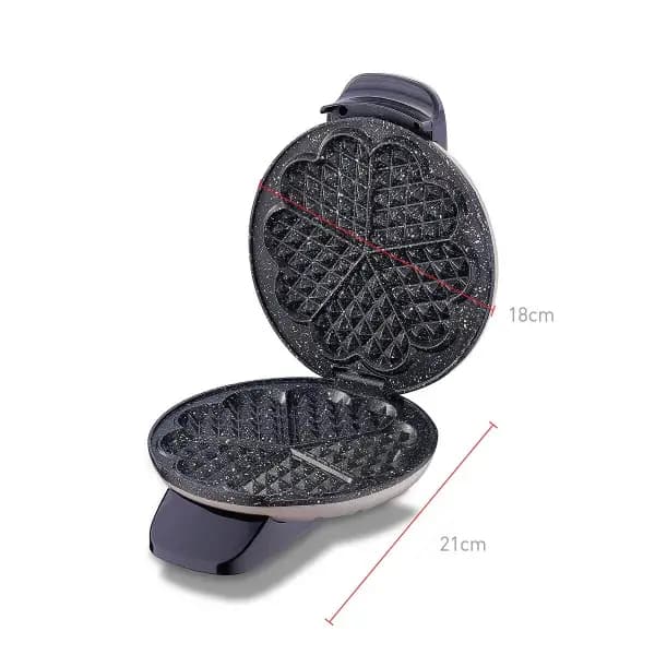 Korkmaz Mia Metalik Bej Waffle Makinesi A319-07 görsel 2