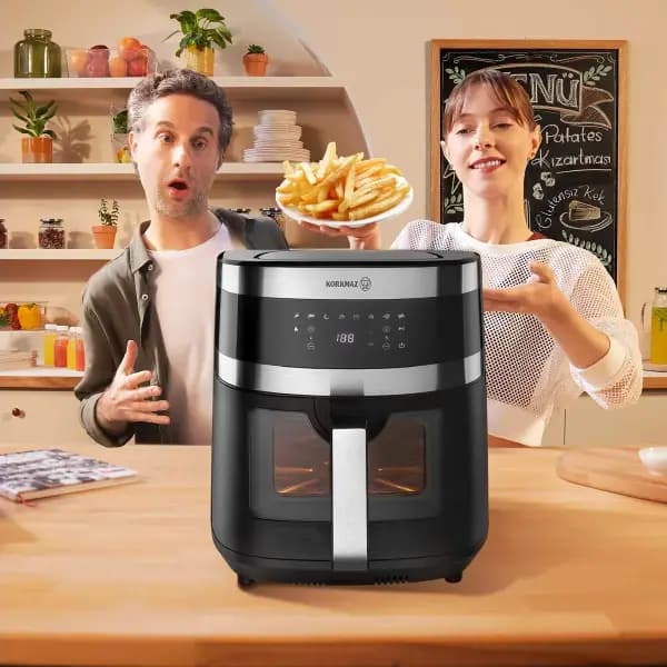 Korkmaz Air Vision Airfryer 7.5 Litre A890 görsel 5